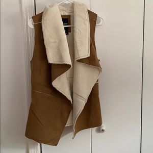 Cozy faux suede vest